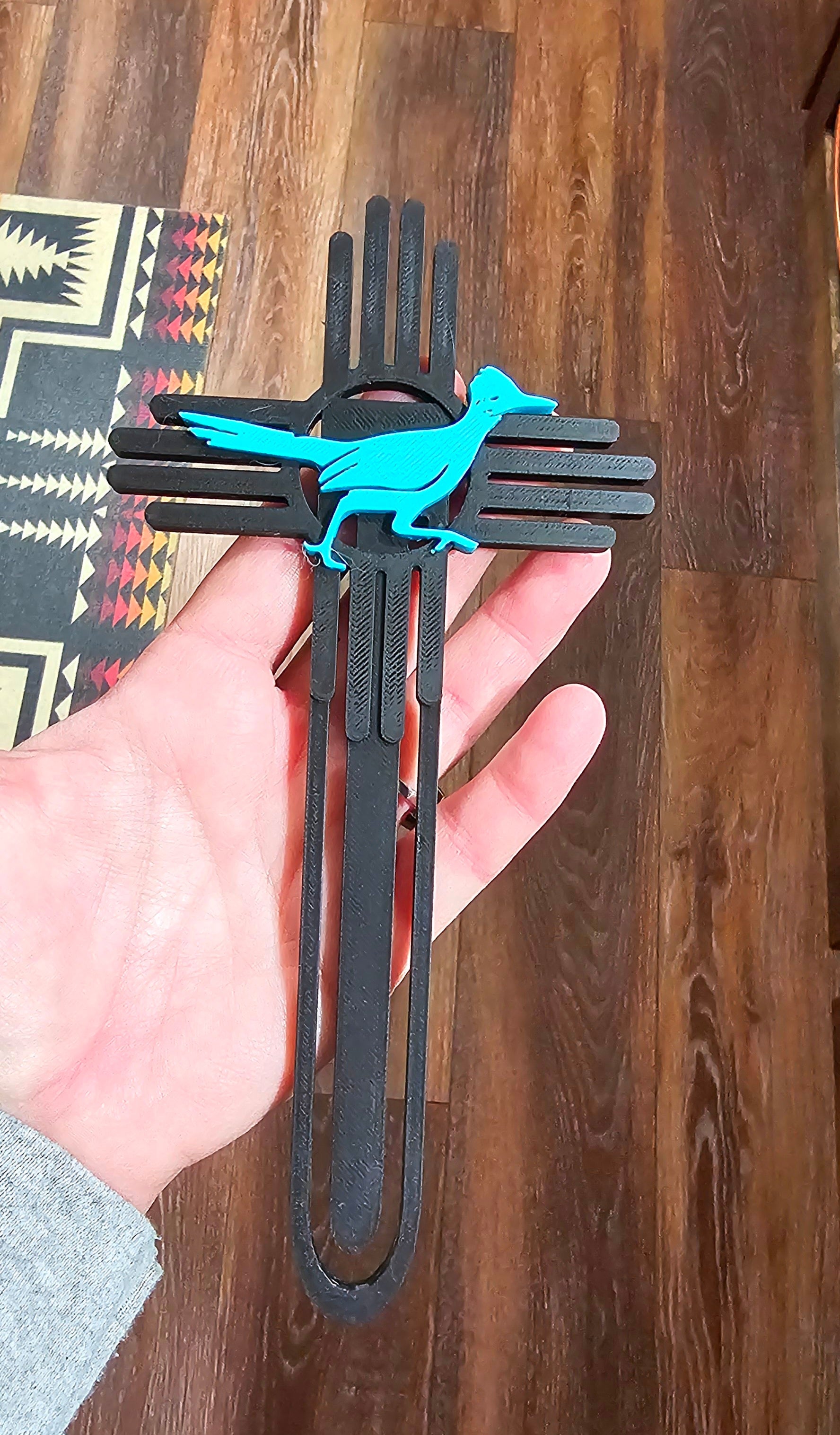 3D New Mexico Zia Magnet or Bookmark or Keychain or Earrings